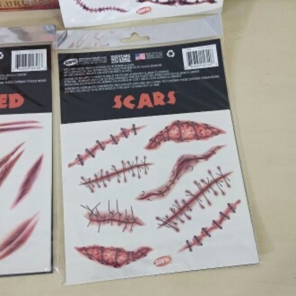 NWT - Lot of assorted pirate, wound and scar tattoos - Picture 5 of 8